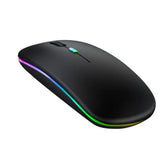 2.4GHz Wireless Mouse USB Rechargeable RBG LED Cordless Mice for PC Laptop.